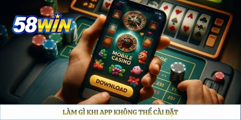 58WIN App – Cách Tải Về Cho Android, iOS Và APK Chính Thức Làm gì khi app không thể cài đặt
