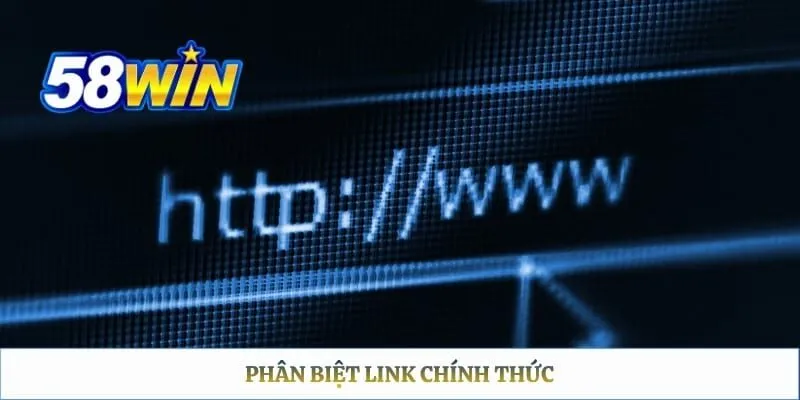 Phân biệt link chính thức