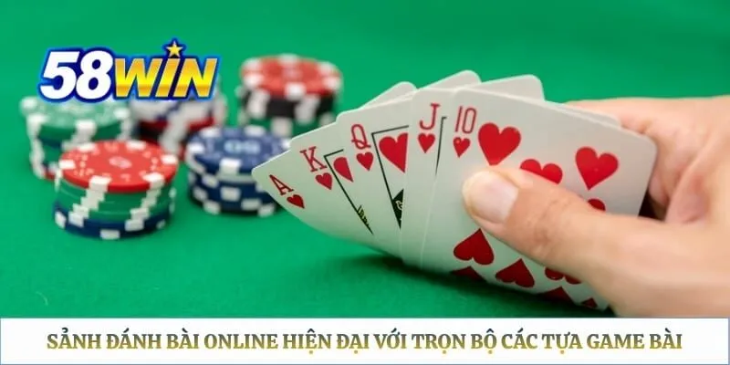 Sảnh đánh bài online hiện đại với trọn bộ các tựa game bài dân gian